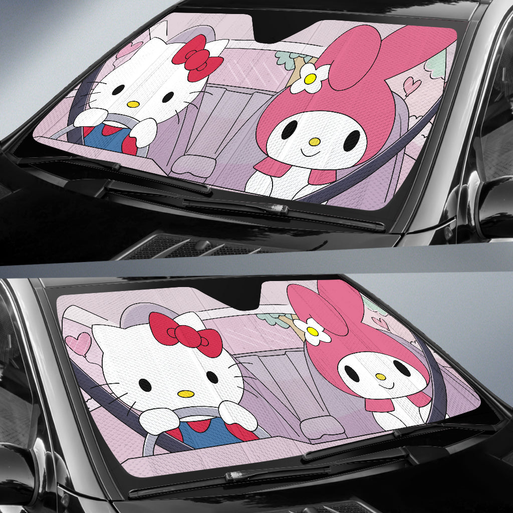 Hello Kitty Diving Car Auto Sunshades