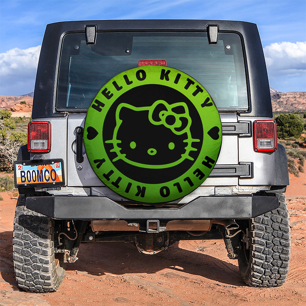 Hello Kitty Green Jeep Car Spare Tire Cover