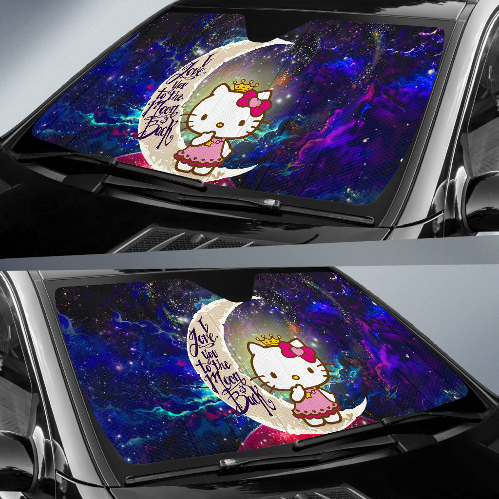 Hello Kitty Love You To The Moon Galaxy Car Auto Sunshades