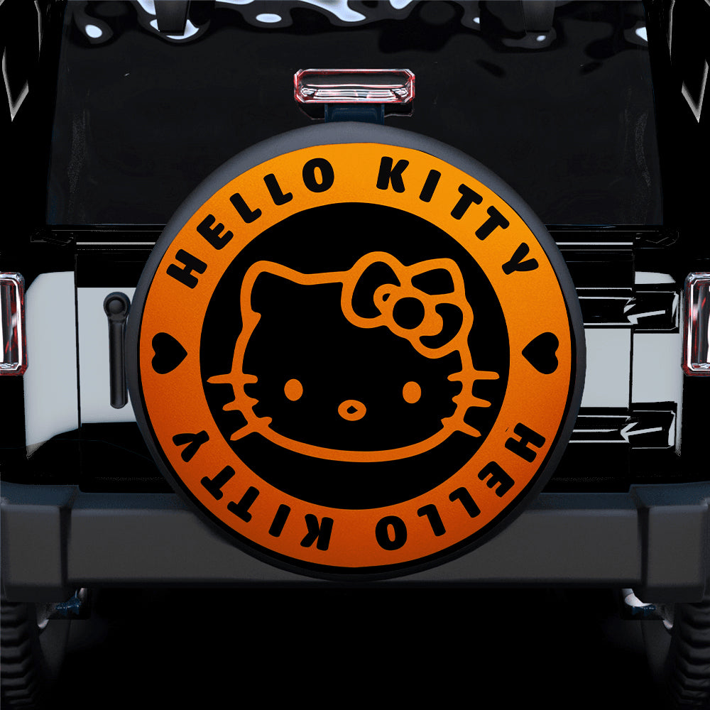 Hello Kitty Orange Jeep Car Spare Tire Cover