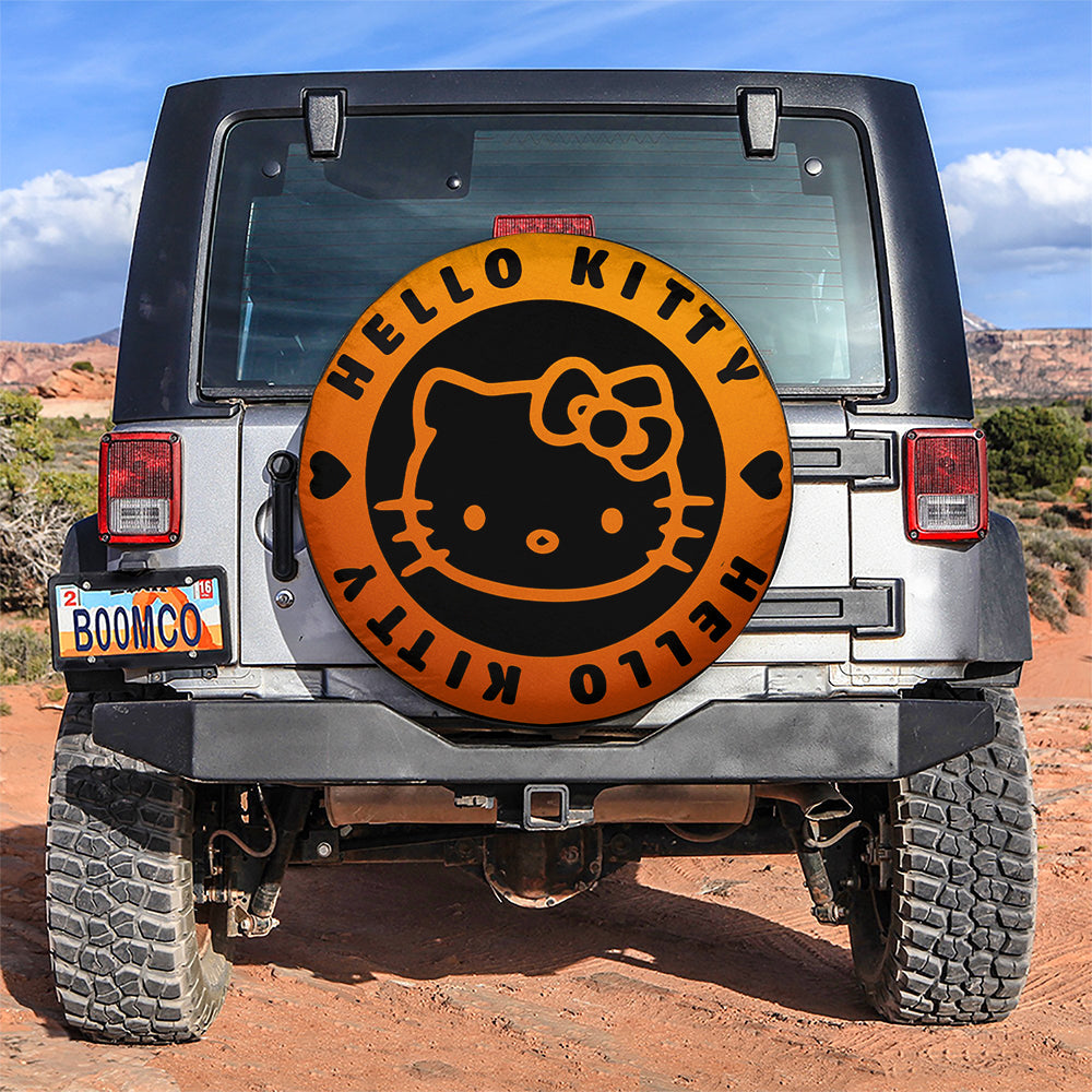 Hello Kitty Orange Jeep Car Spare Tire Cover