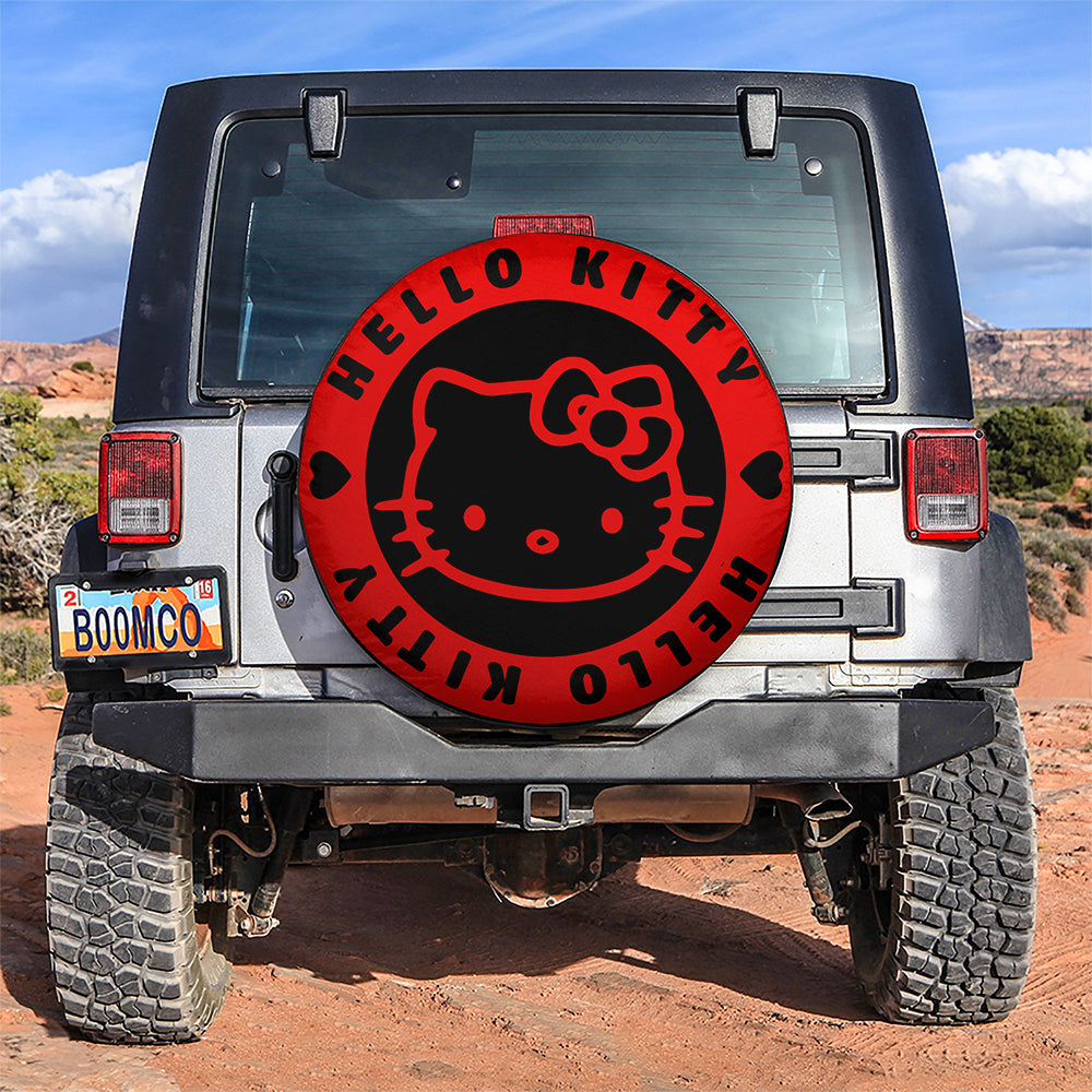 Hello Kitty Red Jeep Car Spare Tire Cover