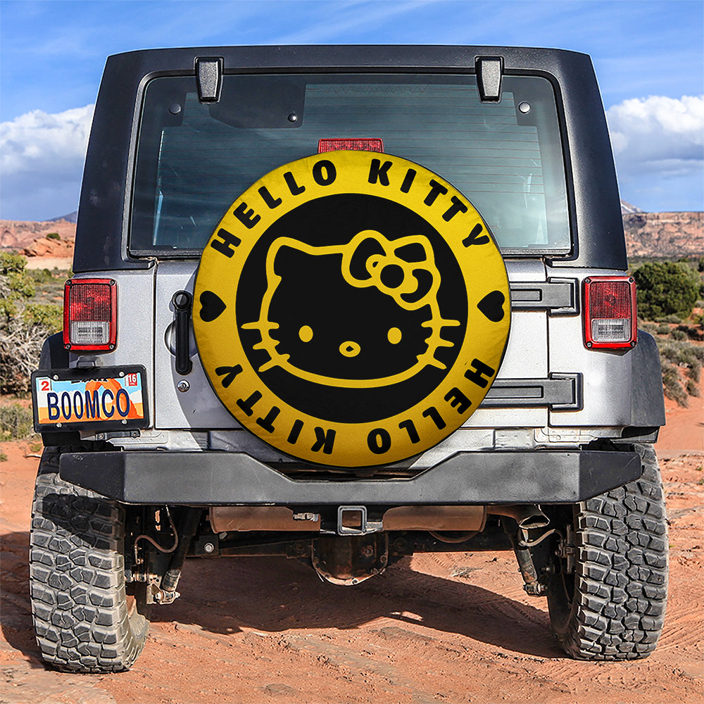 Hello Kitty Yellow Jeep Car Spare Tire Cover