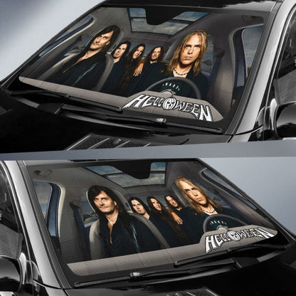 Helloween Car Sun Shade Rock Band Sun Visor Fan Gift Universal Fit 174503