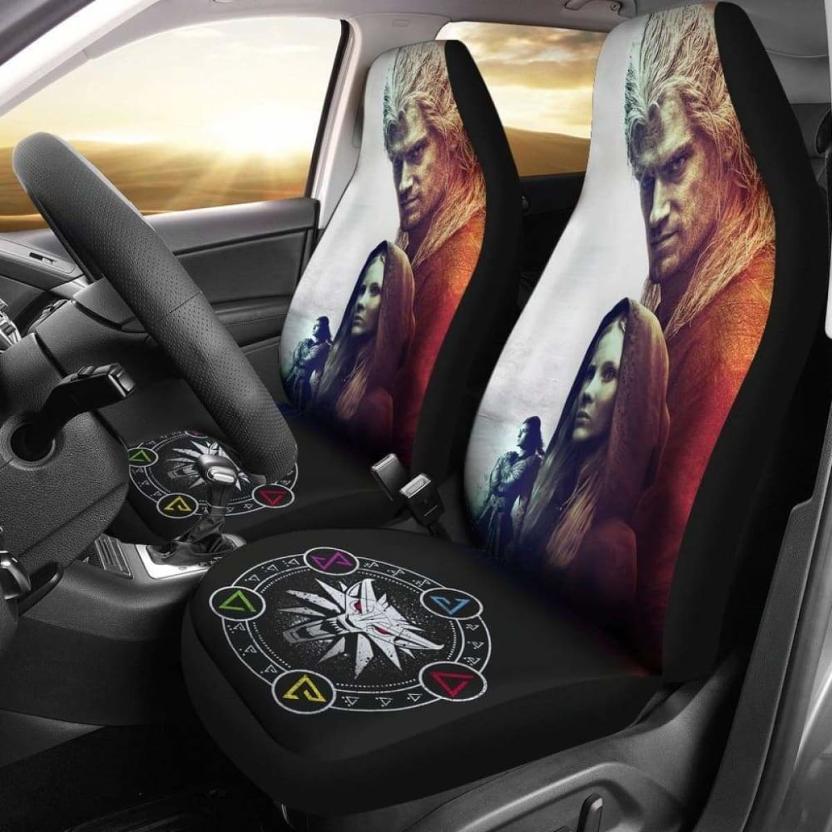 Henry Cavill Witcher Car Seat Covers Universal Fit 051012