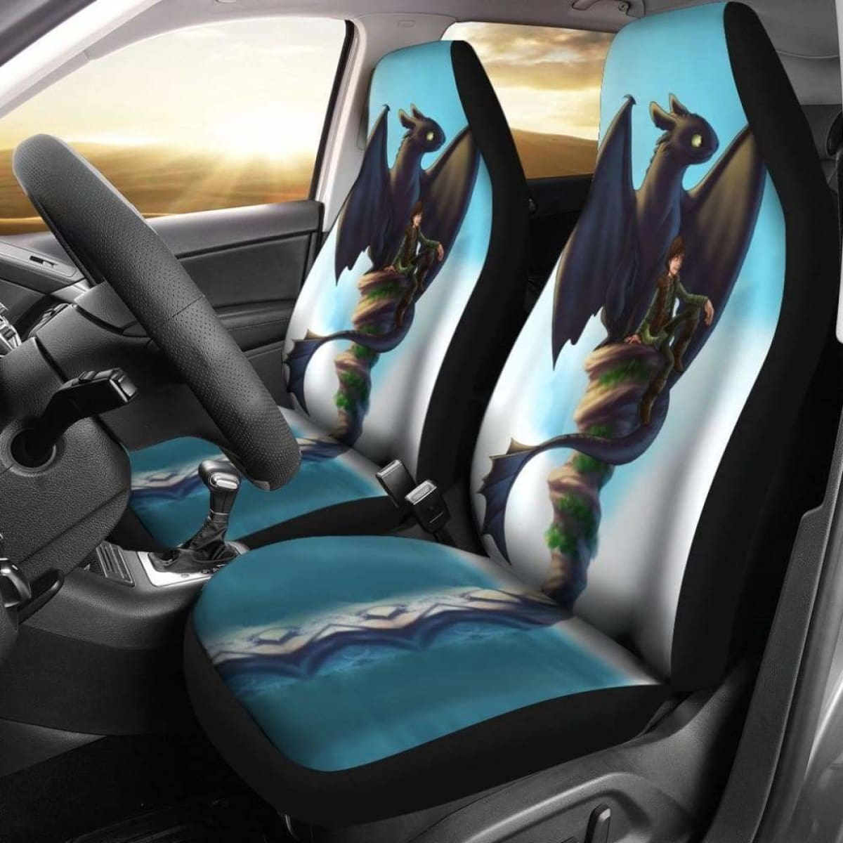 Hiccup & Toothless Car Seat Covers How To Train Your Dragon Universal Fit 051012