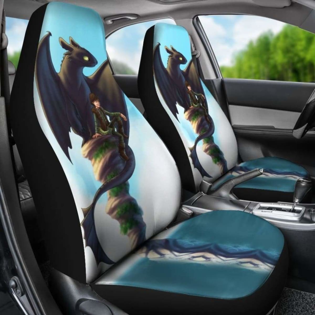 Hiccup & Toothless Car Seat Covers How To Train Your Dragon Universal Fit 051012