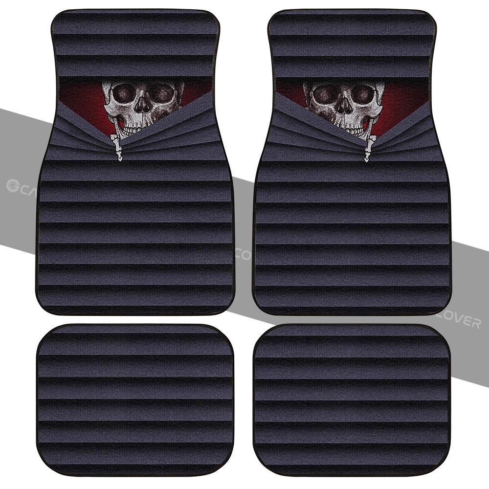 Hidden Skull Car Floor Mats Custom Funny Car Accessories