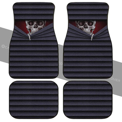 Hidden Skull Car Floor Mats Custom Funny Car Accessories
