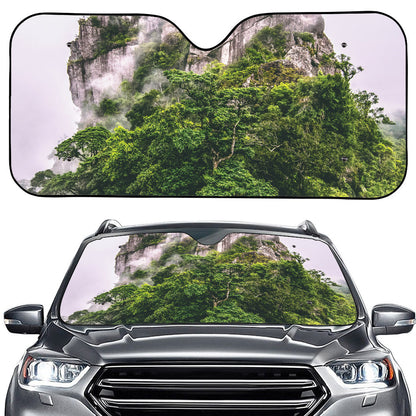 High Mountain Print Car Windshield Sun Shade