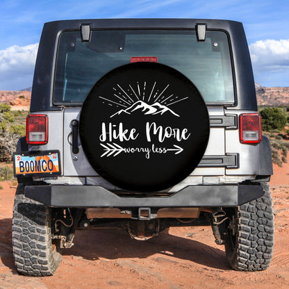 Hike More, Worry Less Mountains (ANY COLOR) Spare Tire Cover