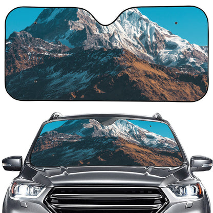Himalaya Mountain Print Car Windshield Sun Shade