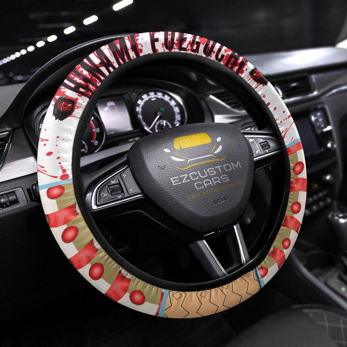 Hinami Fueguchi Anime Steering Wheel Cover Custom Tokyo Ghoul Anime Car Accessories