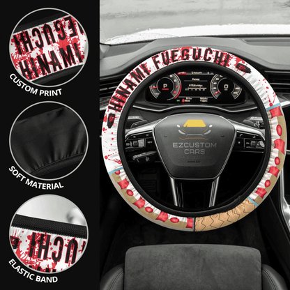 Hinami Fueguchi Anime Steering Wheel Cover Custom Tokyo Ghoul Anime Car Accessories