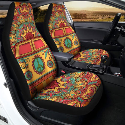 Hippie Car Seat Covers Van Car Peace Symbol Car Accessories