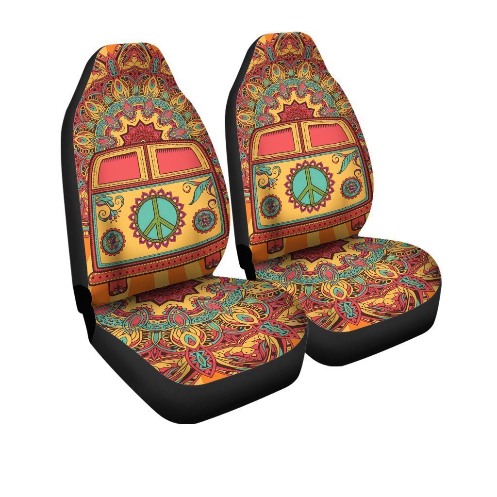 Hippie Car Seat Covers Van Car Peace Symbol Car Accessories