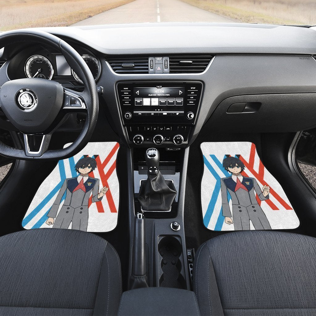 Hiro Code 016 Car Floor Mats Custom Anime Darling In The Franxx Car Accessories