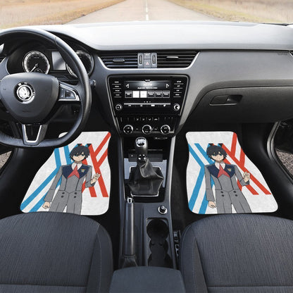 Hiro Code 016 Car Floor Mats Custom Anime Darling In The Franxx Car Accessories