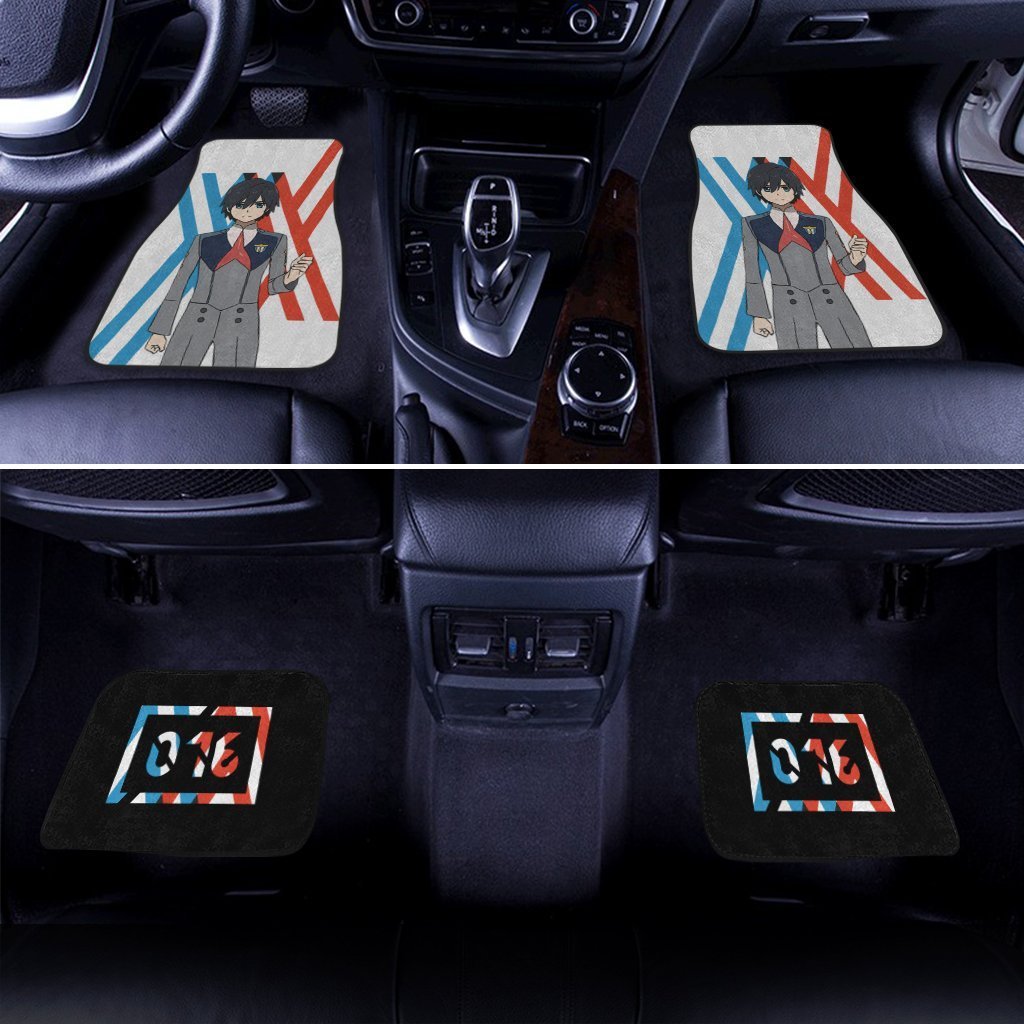 Hiro Code 016 Car Floor Mats Custom Anime Darling In The Franxx Car Accessories