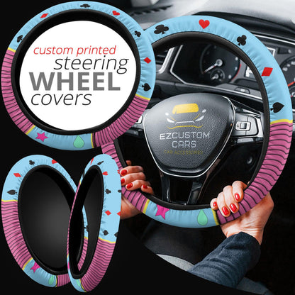 Hisoka Anime Steering Wheel Cover Custom Anime Hunter x Hunter Car Accessories