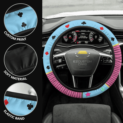 Hisoka Anime Steering Wheel Cover Custom Anime Hunter x Hunter Car Accessories
