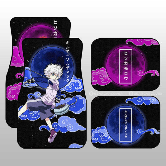 Hisoka Morow And Killua Zoldyck Car Floor Mats Custom Hunter x Hunter Anime Car Accessories