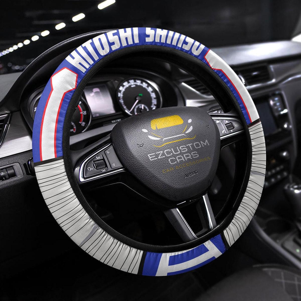 Hitoshi Shinso My Hero Academia Anime Steering Wheel Cover Custom Anime Car Accessories
