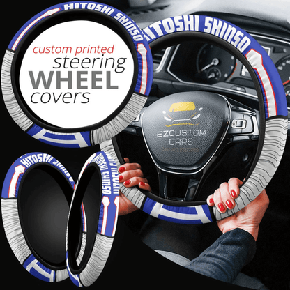 Hitoshi Shinso My Hero Academia Anime Steering Wheel Cover Custom Anime Car Accessories
