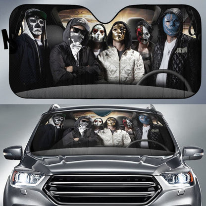 Hollywood Undead Car Auto Sun Shade Rock Band Fan Gift Idea Universal Fit 174503