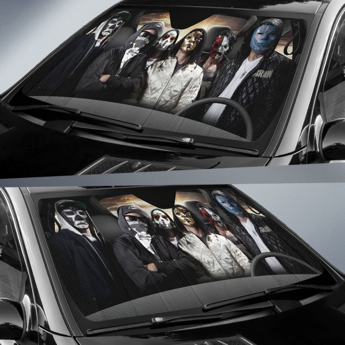 Hollywood Undead Car Auto Sun Shade Rock Band Fan Gift Idea Universal Fit 174503