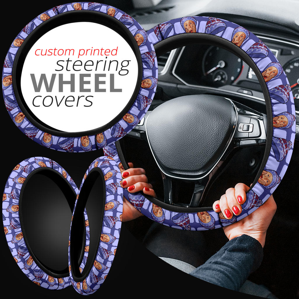Home Alone Kevin Hat Premium Custom Car Steering Wheel Cover