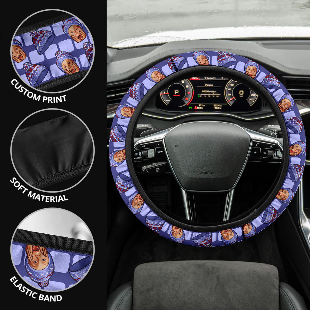 Home Alone Kevin Hat Premium Custom Car Steering Wheel Cover