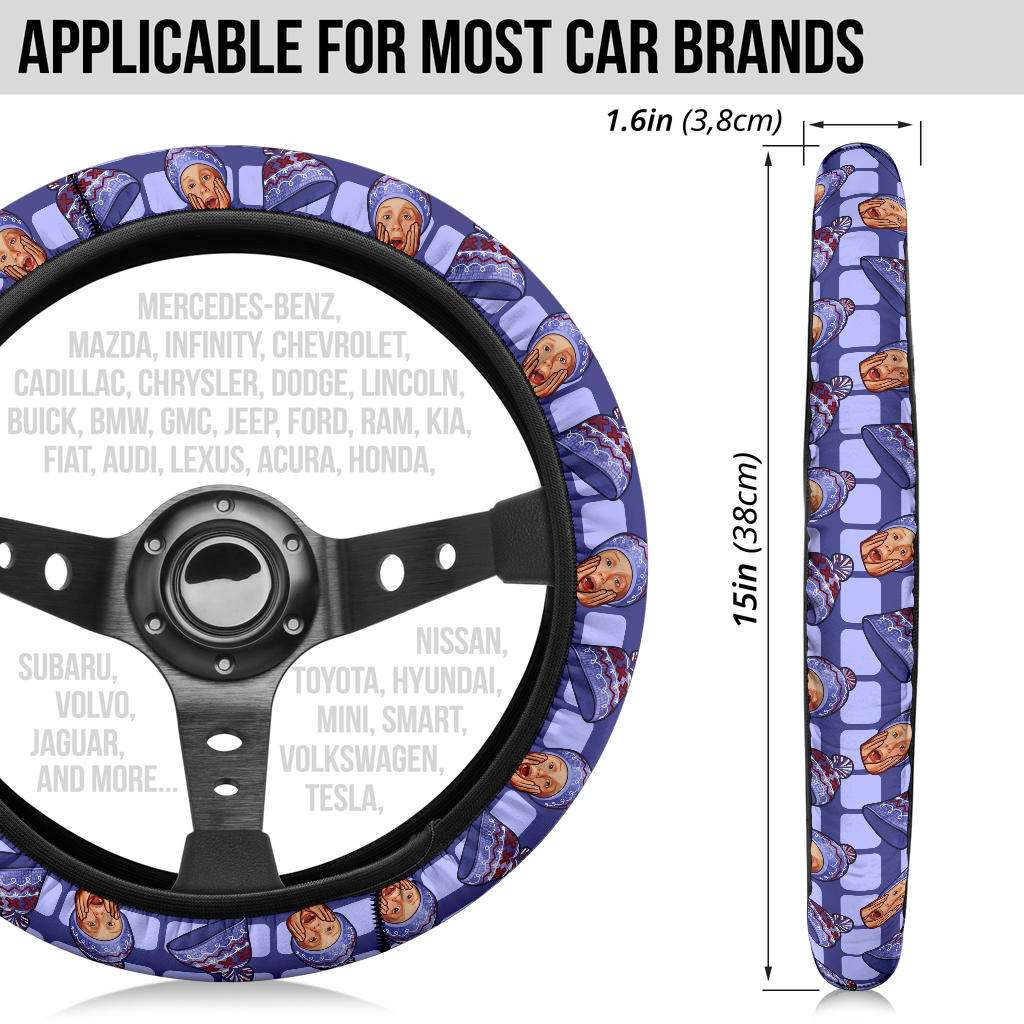 Home Alone Kevin Hat Premium Custom Car Steering Wheel Cover