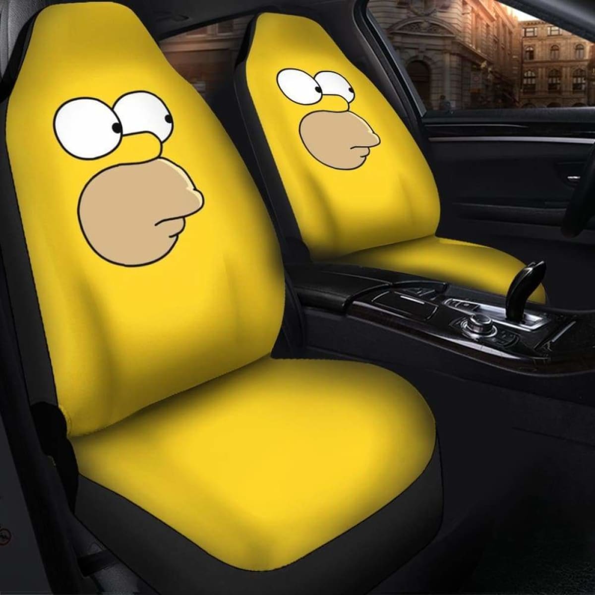 Homer Simpson Seat Cover 101719 Universal Fit