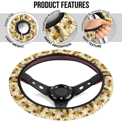 Honey Bee Premium Car Steering Wheel Cover