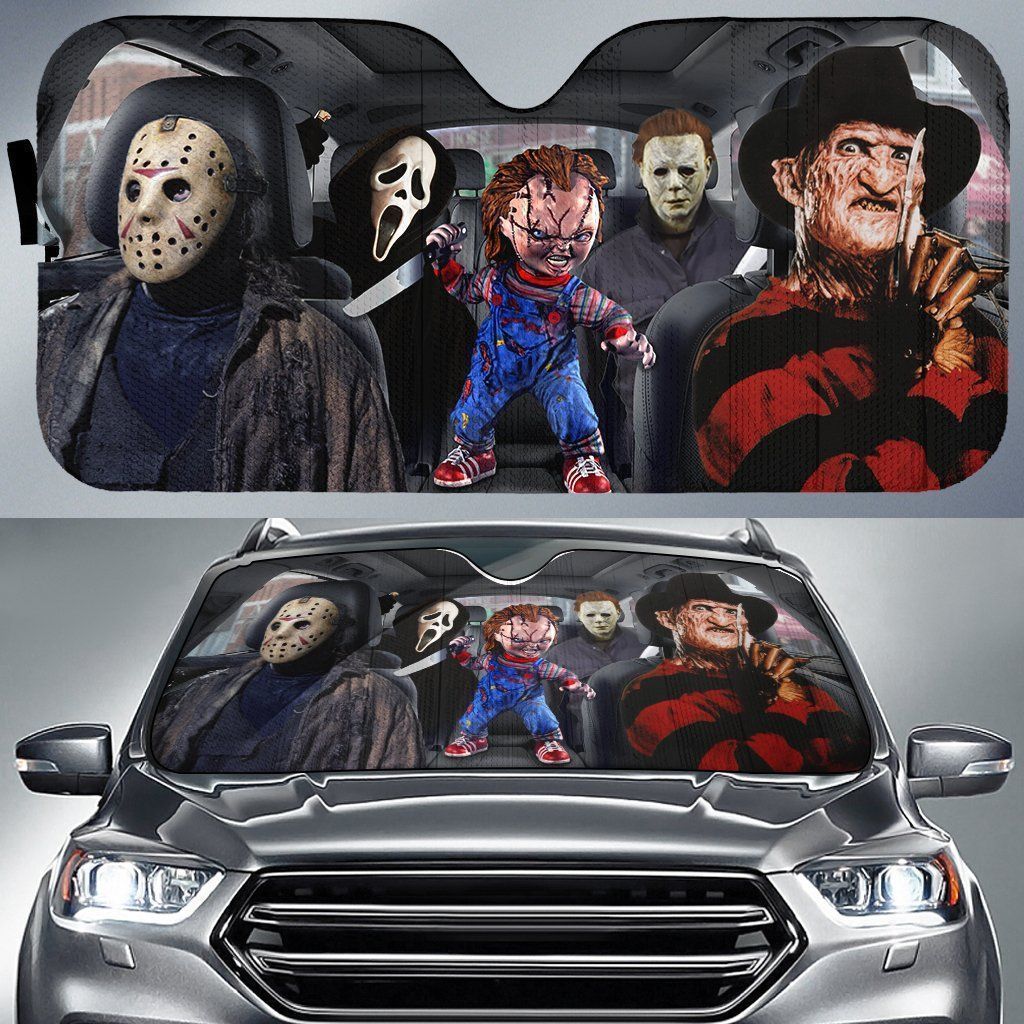 Horror Character Lover Auto Car Sun Shades