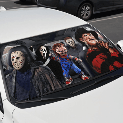 Horror Character Lover Auto Car Sun Shades