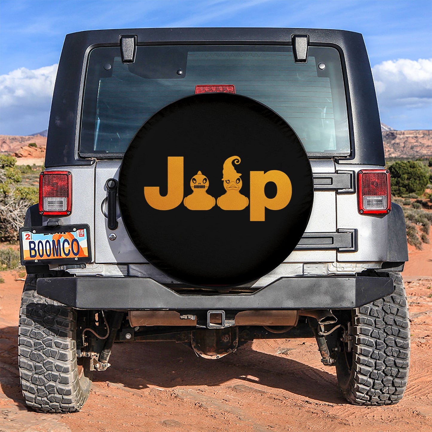 Horror Duck Jeep Car Spare Tire Cover