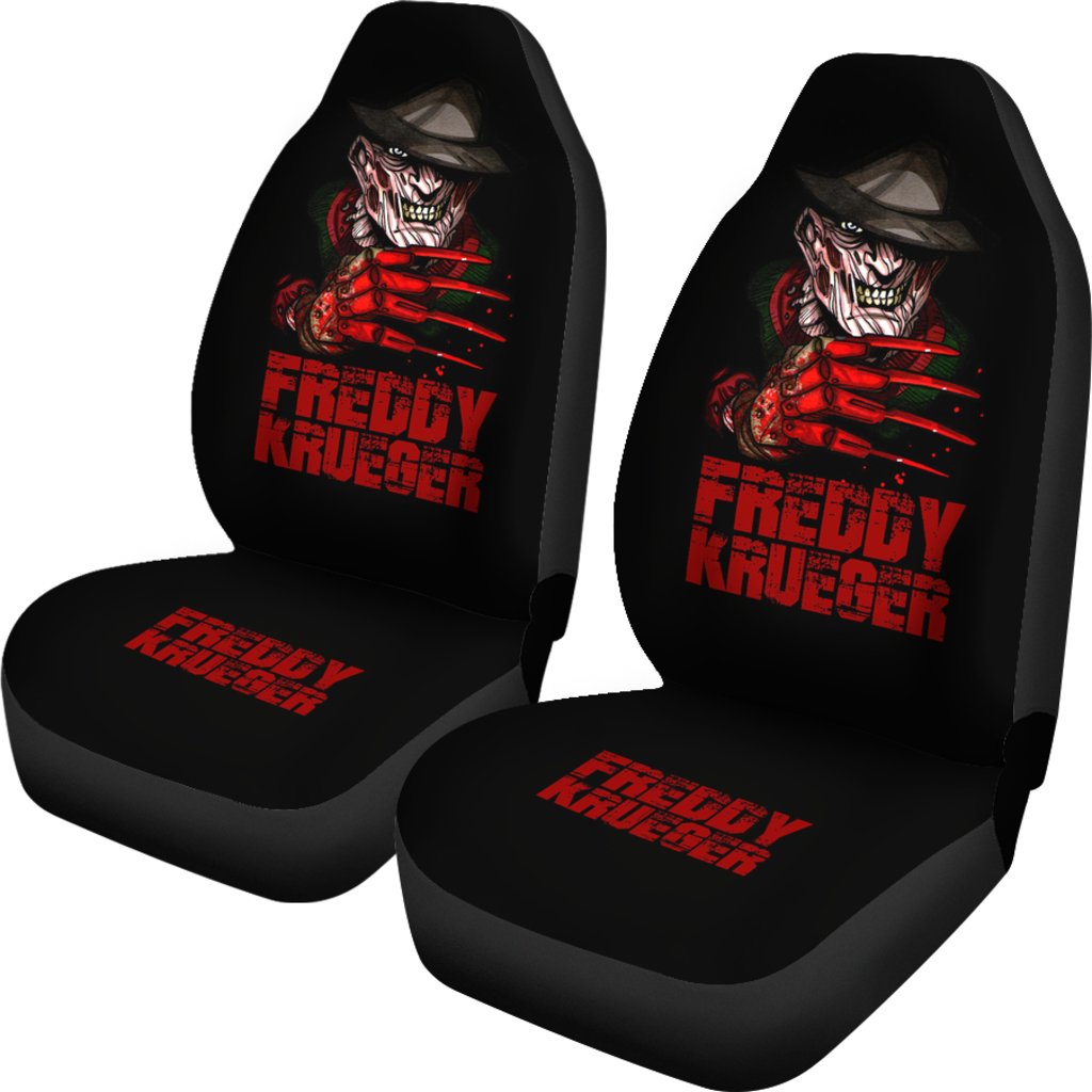 Horror Movie Car Seat Covers | Freddy Krueger Bloody Glove Claw Seat Covers Ci083021