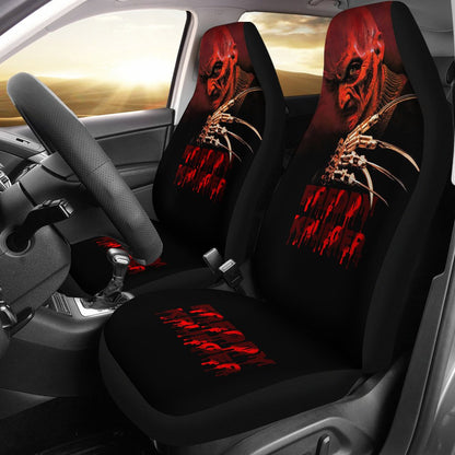 Horror Movie Car Seat Covers | Freddy Krueger Dissolving Face Seat Covers Ci083121