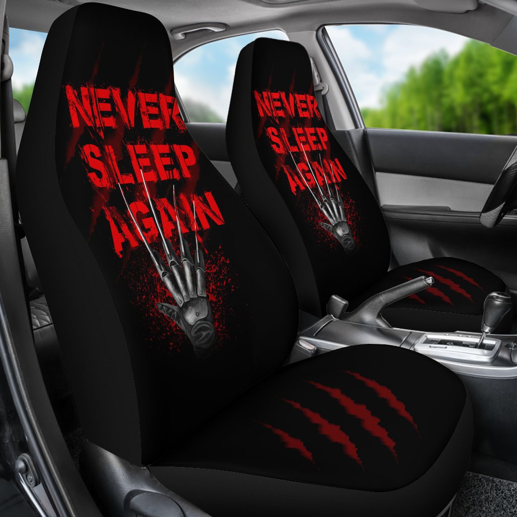 Horror Movie Car Seat Covers | Freddy Krueger Glove Never Sleep Again Seat Covers Ci090121