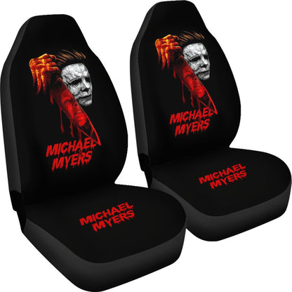 Horror Movie Car Seat Covers | Michael Myers Bloody Knife Seat Covers Ci090221