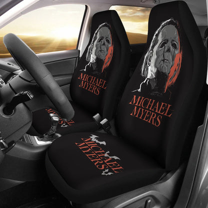 Horror Movie Car Seat Covers | Michael Myers Crying Stone Tear Bat Seat Covers Ci090721