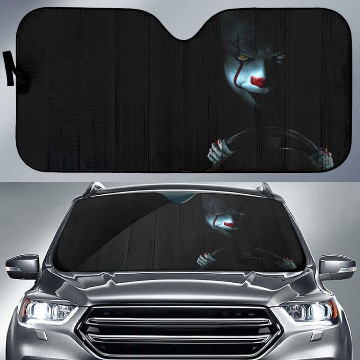 Horror Movie Halloween Car Sun Shade 918b Universal Fit