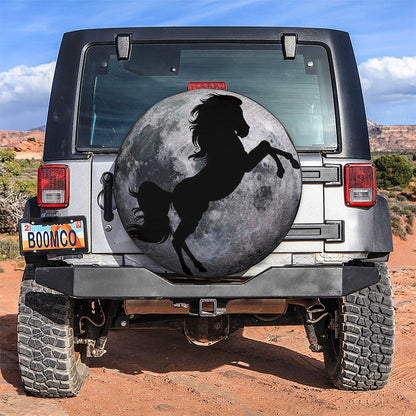 Horse And Moon Jeep Car Spare Tire Cover