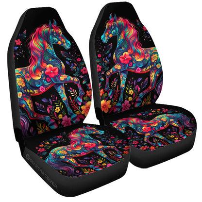 Horse Floral Car Seat Covers Custom Car Accessories