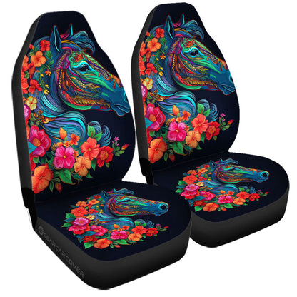 Horse Floral Car Seat Covers Custom Car Accessories
