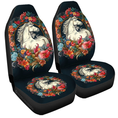 Horse Floral Car Seat Covers Custom Car Accessories