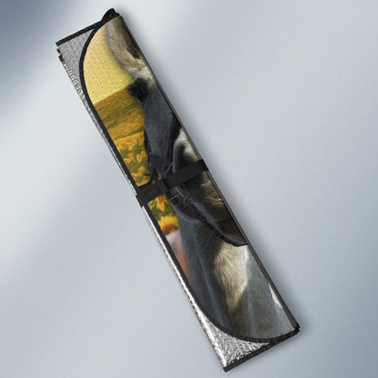 Horses On The Field Car Auto Sunshades