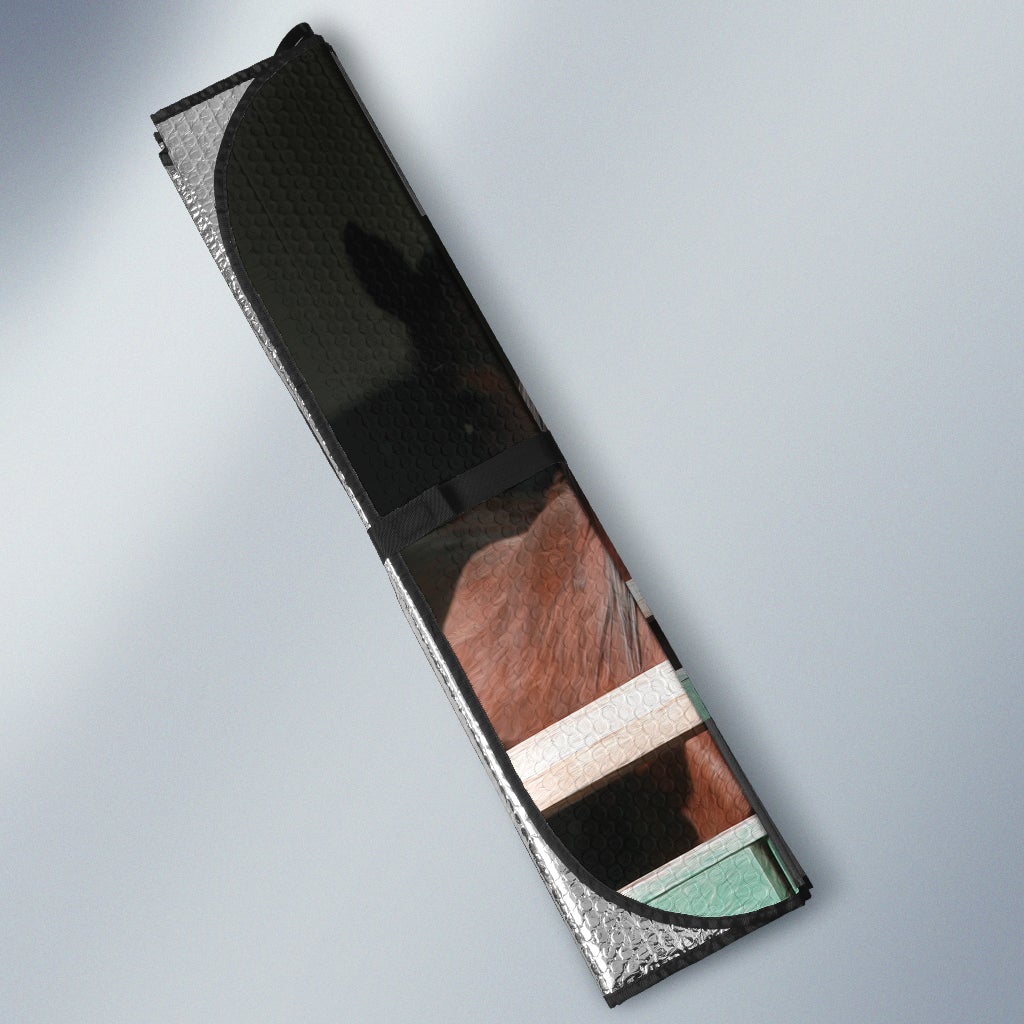 Horses With Fence Car Auto Sunshades